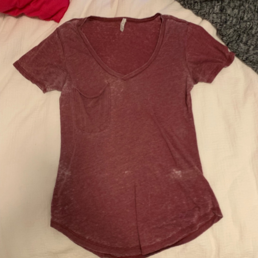 Burgundy Z Supply V Neck